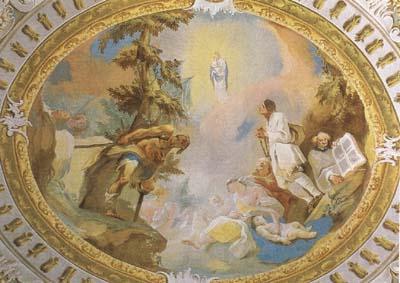 MAULBERTSCH, Franz Anton Adoration of the Virgin (mk08) Spain oil painting art